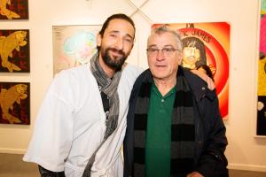 Robert DeNiro came to pay his respects to the artist. (DAVID WILLEMS)